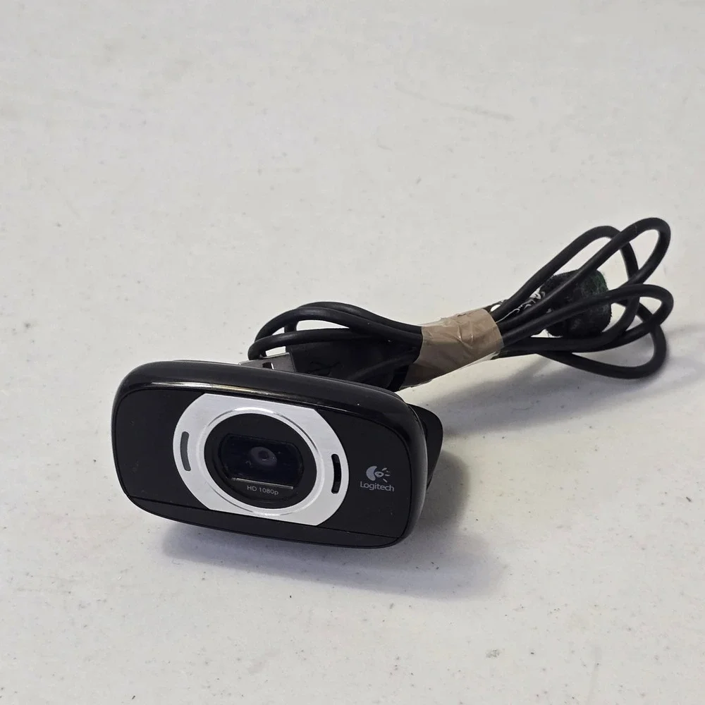 Logitech C615 Portable HD Webcam 1080p Tested Working V-U0027 Folding